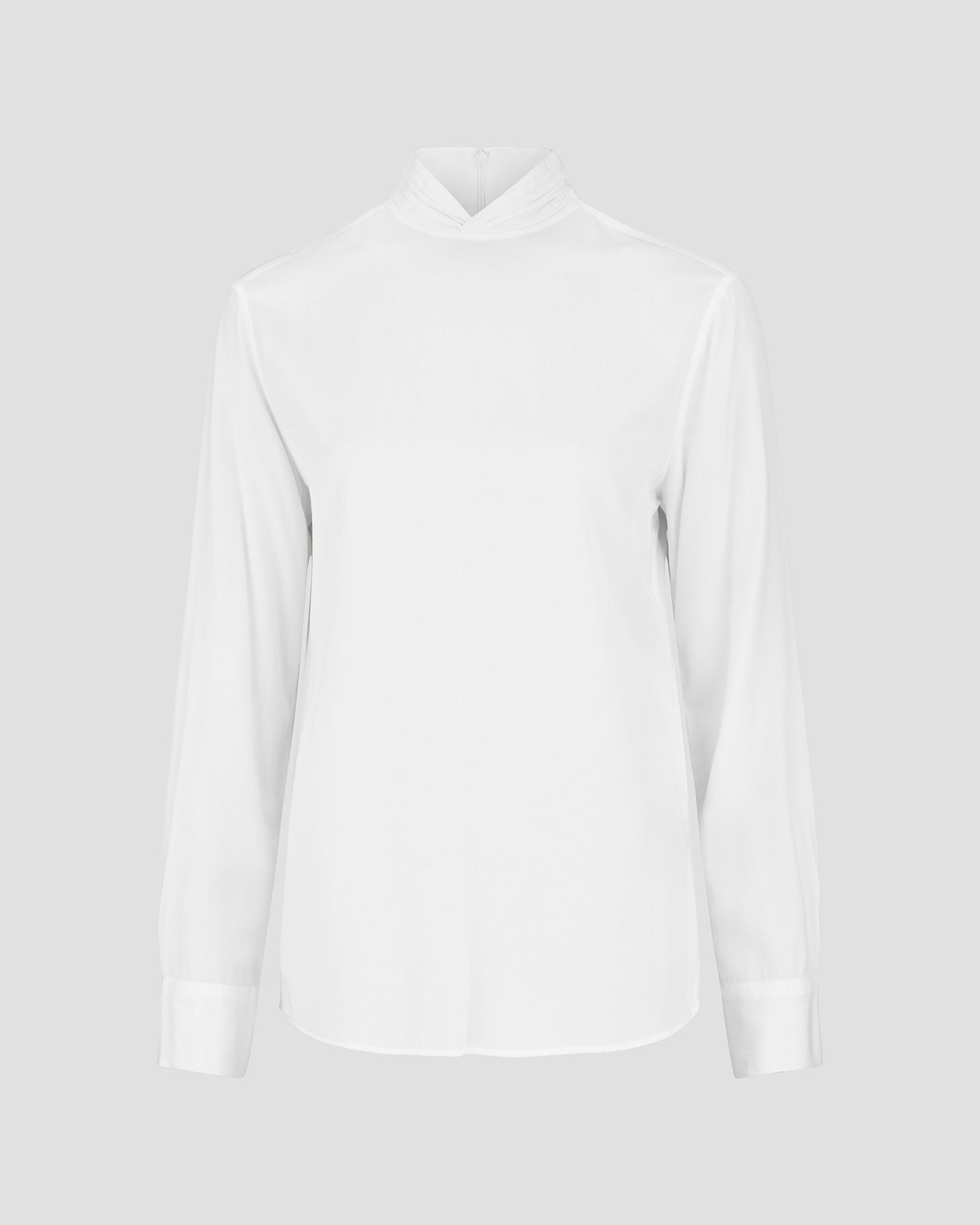 Bluse til kvinder i hvid lavet af kvaliteten 100% Viskose (LENZING™ ECOVERO™), ansvarligt produceret design fra A Working Theory